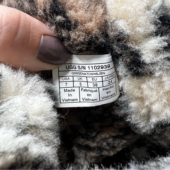 UGG Classic Tall 11 Leopard Print Boots in Black Suede - Picture 10 of 11